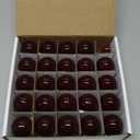 Novelty Lights Incandescent G30 Globe Replacement Bulbs - Outdoor Individual Bulbs for Events, Holiday Parties, Patios, and More - C7/E12 Candelabra Base, 5 Watt Lights (Red, 25 Pack)