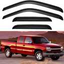 Window Visors Rain Guards for 1999-2006 Chevy Silverado/GMC Sierra 1500/2500/ 3500/ 2500HD, Window Vent Wind Deflectors Visors Shades for 2007 Silverado/Sierra Classic Model - Extended Cab