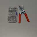 100 Sets Abruga Metal Snaps Buttons, Five Claw Buckle Installation Plier Tool Set, Snap Fastener Plier Tool, Metal Prong Snaps Buttons for Clothing Leather Crafting Sewing