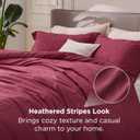 Bedsure King Size Comforter Set - Dark Red King Comforter Set, Soft Bedding for All Seasons, Cationic Dyed Bedding Set, 3 Pieces, 1 Comforter (104"x90") and 2 Pillow Shams (20"x36"+2")