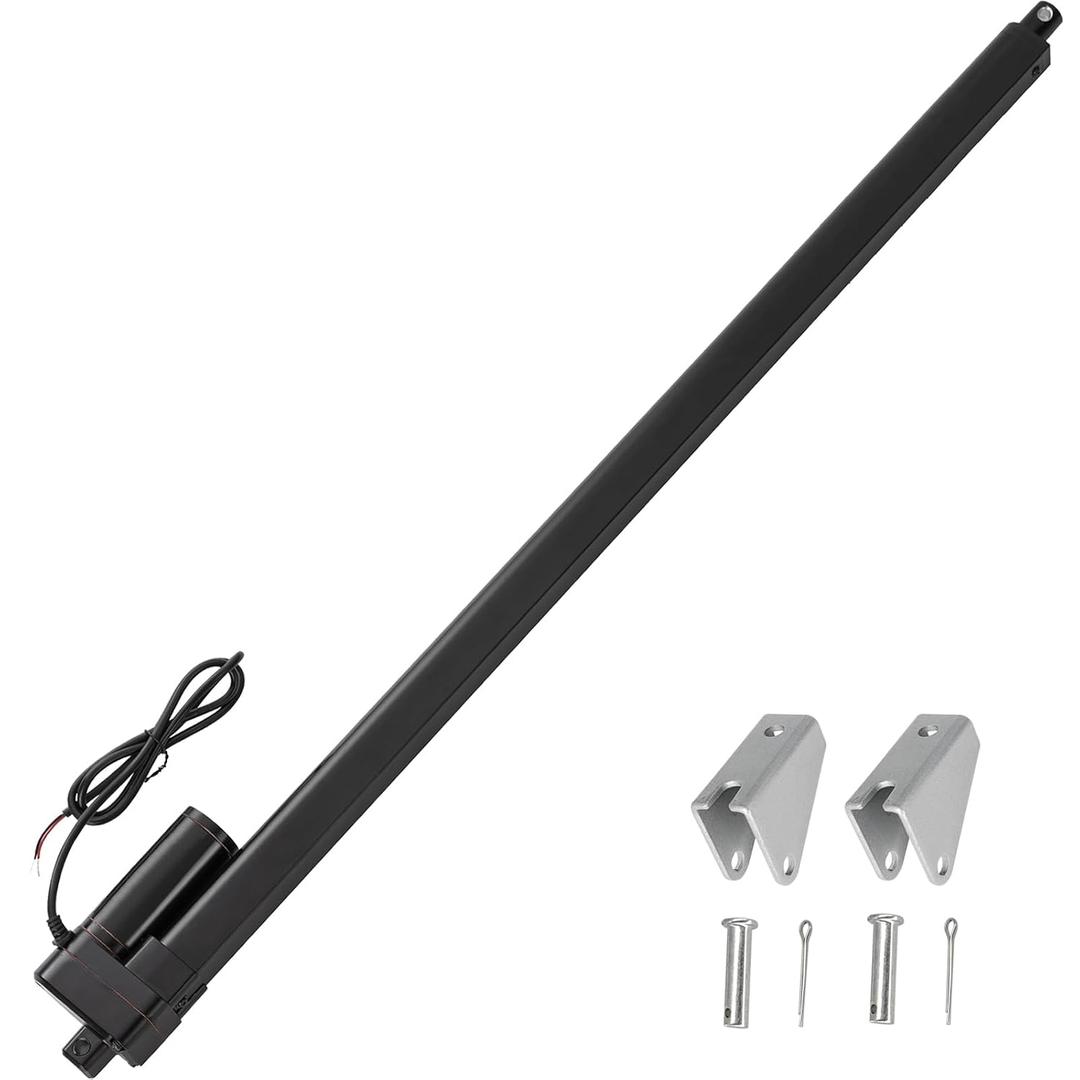 40 Inch Stroke Linear Actuator 12V Heavy Duty 440lbs/2000N IP65 Waterproof Electric Actuator Speed 0.31"/sec with Mounting Brackets