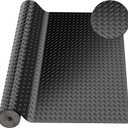 4 x 6 FT Garage Floor Mat, Diamond Plate Rubber Flooring Roll, PVC Garage Flooring Rolls for Under Car, Large SUVs, Pickup Truck, RV, Gym