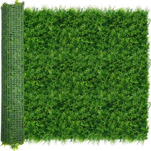 ODTORY Artificial Plants Hedge Wall Panels60x120 Inch (50 sqft) UV-Anti Greenery Boxwood Fence Privacy Screen, Faux Ivy Grass Wall with Fake Leaves for Indoor Outdoor Background Covering