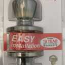 Atlas Tulip Style Exterior Entry Door Knob - Antique Brass - Includes 2 Keys