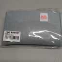 Collapsible Felt GRAY Storage Bin Small 7.1"x5.1"x5.1"  Foldable Basket with Handles for Closet, Toy Storage, Laundry Room Organization, Decorative Storage Baskets for Shelves, Nursery