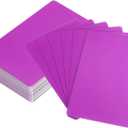 uxcell 100Pcs Blank Metal Business Cards 86 x 54 x 0.45mm Aluminum Sheet Name Card for Laser Engraving DIY Cards, Purple