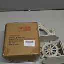 Anchor Bookends Decorative, Anchor and Nautical Ship Wheel Bookends Set,Heavy Duty Cast Iron Book Holder, Book Ends for Shelves Living Room Home Office, Antique Blue, 1 Pair/2Pieces (Antique White)