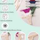 Murimia G-String Thongs for Women No Show Underwear Breathable Low Rise T-back Bikini Panties 1-6 Pack