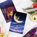 36 Pack Christmas Greeting Cards Bulk Holy Night Blank Note Cards with Envelopes Matching Seal Stickers for Holiday Xmas, 4 x 6 Inch