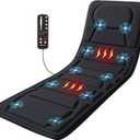 CooCoCo Full Body Massage Mat with Heat, 10 Vibrating Motors Vibration Back Massage Pad, Full Body Massager for Bed Chair Sofa, Massage Mattress Pad, Gifts for Mom Dad Men Women(Vibration Only)