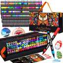 Aen Art 100 Colors Acrylic Paint Marker Precision Brush Tip Paint Pens Work on Paper, Rock Painting, Stone, Wood, Glass, Ceramic, DIY & Art Supplies Classroom & Art Supplies Gift