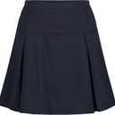 Izod Girls' School Uniform Pull-on Scooter Skirt with Undershorts, Knit Waistband & Functional Pockets, Wrinkle Resistant