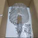 Glass Pendant Light Modern Black 1 Light Single Dome Pendant Lighting Fixtures for Kitchen Island Dining Room Hallway, Wide 10 Inch, E26, UL Listed (Hammered)