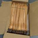 Wooden Hangers 30 Pack, Heavy Duty Wood Hangers for Coats, Suits, Jackets, Closet & Pants Durable Premium Wood Hangers with 360-Degree Rotatable Hook and Notches, Natural