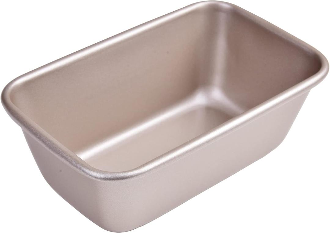 Bakeley 1Lb Loaf Pan, 7-inch Non-Stick Oblong Bread and Meat Bakeware for Oven Baking 7.28"  4.52" x 2.55"