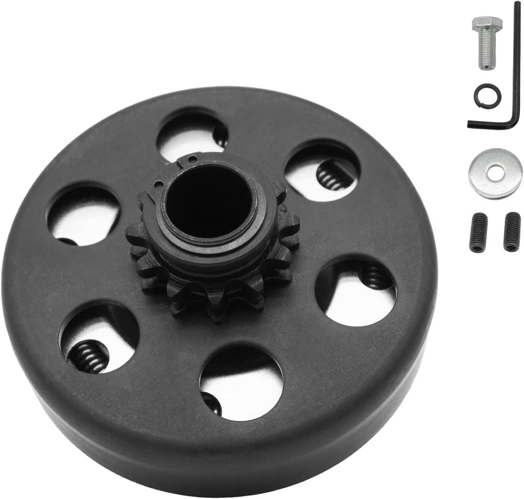 Centrifugal Clutch 3/4" Bore 12 Tooth for #35 Chain, Fit for 3/4" Bore Pedator 212cc, Honda GC GX and Most 2-6.5HP Small Engines performance Parts, MiniBike, Go Kart, Included Bolt and Washer Kit. Centrifugal Clutch 3/4" Bore 12 Tooth for #35 Chain, Fit for 3/4" Bore Pedator 212cc, Honda GC GX and Most 2-6.5HP Small Engines performance Parts, MiniBike, Go Kart, Included Bolt and Washer Kit.