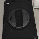 ZtotopCases for Samsung Galaxy Tab A11+ Plus/A9+ 11-Inch 2025/2023, Shockproof Hard Duty Case with Screen Protector+360 Rotating Hand Strap&Stand+Shoulder Strap for Tab A11+/A9 Plus Tablet, Black