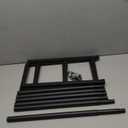 Mavivegue 19- 43 Adjustable Shoe Rack, 3 Adjustable Length, 3 Tier Expandable Shoe Rack for Closet, Entryway, Shoe Shelf, Black