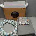 Blissful Diary Baby Play Gym Mat, Play Mat Activity Mat with 6 Detachable Toys for Stage-Based Sensory & Motor Skill Development, Easy to Install & Clean, Baby Essentials Gift, Sage Green