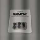 Comply 400 Core Series | Memory Foam Replacement IEM Ear Tips for Campfire Audio, Sennheiser, & More | Superior Noise Isolation, Ultimate Comfort, Secure Fit | Round, Black (S/M/L) (3 Pairs)