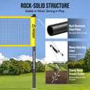 Professional Badminton Set with Net, Carbon Fiber Rackets Set of 4, 20FT