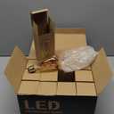 ASOKO LED Dimmable Edison Light Bulbs 4W Vintage Light Bulb, 2200K-2400K Warm White (Amber Glass), Antique LED Edison Bulbs, Squarrel Cage Filament,ST64, E26 LED Bulb Base