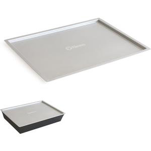 Chef Pomodoro Detroit Pizza Pan LID  10 x 14-inch (25 x 35.5 cm)  Designed for Detroit Pizza Pan, Holds Heat & Humidity, Stackable, Prevents Drying, 1.5mm Thick Aluminum