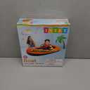 INTEX Explorer Inflatable Boat Series: Dual Air Chambers  Welded Oar Locks  Grab Handles  Bow Rope  Sporty Design (One person)