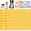 4PCS/Pack Floral Dog Dresses Sleeveless Spring Summer for Medium Dogs Girl Female Red Green Yellow Purple Skirts Flower Sundress for Holiday Party Wedding Lightweight Breathable Stretchy M