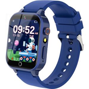 Cosjoype Upgrade Kids Smart Watch for Kids with 39 Puzzle Games HD Camera Video MP3 Player Habit Tracking Pedometer Flashlight 12/24 hr Kid Watches Gift for 4-12 Year Old Boys Toys for Kid