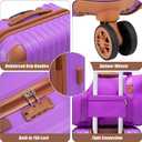 Cosbarn Luggage Sets 5 Piece Suitcases with Wheels, Suitcase Set ABS Hard Case Luggage with TSA Lock Spinner Wheels Durable Travel Luggage