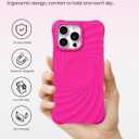 ORNARTO Vortuxe for iPhone 14 Pro Max Case 6.7" | 2X MIL-STD Drop Protection | Compatible with MagSafe | Sleek Aesthetic Liquid Silicone Phone Cover - Hot Pink