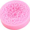 3 x 3D Flower Silicone Molds Bloom Rose Silicone Molds Peony Molds For Soap Making Chocolate Candy Polymer Clay Gum Paste Cake Decorating Set of 4