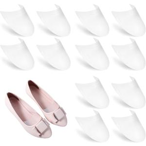 Grevosea 6 Pairs Shoe Trees for Women, Boot Inserts to Keep Shape Plastic Shoe Shaper Inserts Clear Shape Holder Boot Tree Crease Protectors for Sneakers Leather and Boot