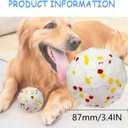 Interactive Dog Toys Dog Balls Activated Automatic Rolling Ball for Puppy Small Medium Dogs Smart Jumping Automatic Moving Bouncing and Rotating Ball Vibrating Keep Them Busy (White)