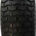 Marastar 15x6.00-6 Pneumatic, OEM Like Replacement Front Tire and Wheel Assembly, Compatible with John Deere Mowers, Turf Saver, 4PR Tube-Type Tire, Yellow Wheel, 3-Inch Offset Hub, 3/4-Inch Bushings