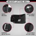 RitFit Weight Lifting Belt - Great for Squats, Lunges, Deadlift, Thrusters - Men and Women - 6 Inch Black/Camouflage