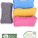 Pack of 7 UPSTAR Dish Sponges Kitchen, Microfiber Cleaning Scrubber for Dishwashing, Sink, Basin and Multi-Pupose, Non-Scratch, Size.S 