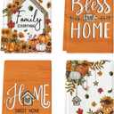 2 x Artoid Mode Pumpkin Sunflowers Fall Kitchen Towels Set of 4 18x26 Inch