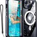 AICase iPhone 14 Plus Case Waterproof with MagSafe Clear Snowproof,Dustproof and Shockproof,IP68 Certified Full Body 360 Protection Fully Sealed Underwater Cover for iPhone 14 Plus 6.7"