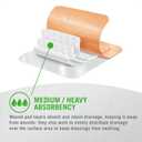 Mepilex Border Flex 4 x 4 in (10 x 10 cm) Hospital Grade Dressings for Skin Tears, Minor Burns and Cuts Waterproof Adhesion for Up to 7-Day Use