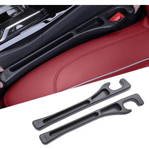 Car Seat Gap Filler Organizer-2 Pack, Universal Car Seat Gap Filler with Storage Slot, No Drop Seat Guard for Phones, Keys & Cards, Fit Car SUV Truck Fill The Gap Between Seat & Console