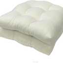 Outdoor Chair Cushions Patio Furniture Cushion Waterproof Outdoor Cushion for Patio Furniture Set of 2 U Shaped Overstuffed Seat Cushions for Wicker Chair (Only Cushion) Beige, 18.9x18.9in