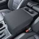 PIMCAR Center Console Cover for Ford 2015-2020 F150, 2017-2022 F250 F350 F450, 2018-2024 Expedition Interior Accessories Soft Cozy Neoprene Armrest Cover Protector (Bucket Seat Only)