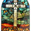 KOMI Cross Stand Catholic Ornament Statue Acrylic Desk Sign Tabletop Decor Home Altar Decor Christian Gifts