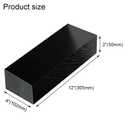 High-Density Polyethylene (HDPE) Plastic Block 2" Thick - 4" x 12" HDPE Plastic Sheet for Machining,Home Improvements,DIY Projects(Black PE Block 1 PCS)