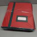 2 x Christmas Figurine Storage Box & Nutcracker Storage Containers with Visible Lid for 15-inch Collectibles, Large Holiday Ornament Decor Organizer Keeps 8 Figurines, Xmas Decoration Storage Box, Red