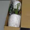 Der Rose 2 Pack 16" Fake Plants Artificial Tropical Plants Indoor Faux Greenery for Home Office Desk Bathroom Decor (White)