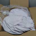 12 Pack White Spandex Tablecloth for 6 Foot Rectangle Tables, Wrinkle Free Fitted Table Cloth Cover 6ft White Stretchy Tablecloths with Skirt for Parties Weddings Birthday Banquet Baby Shower