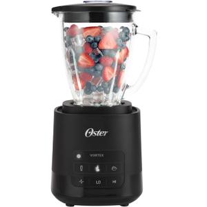 Oster Vortex Glass Blender, Reversible Steel Blades, 800 Watt, Black